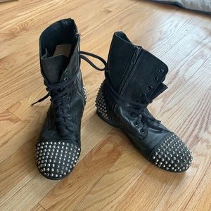 Steve Madden Studded Combat Boots